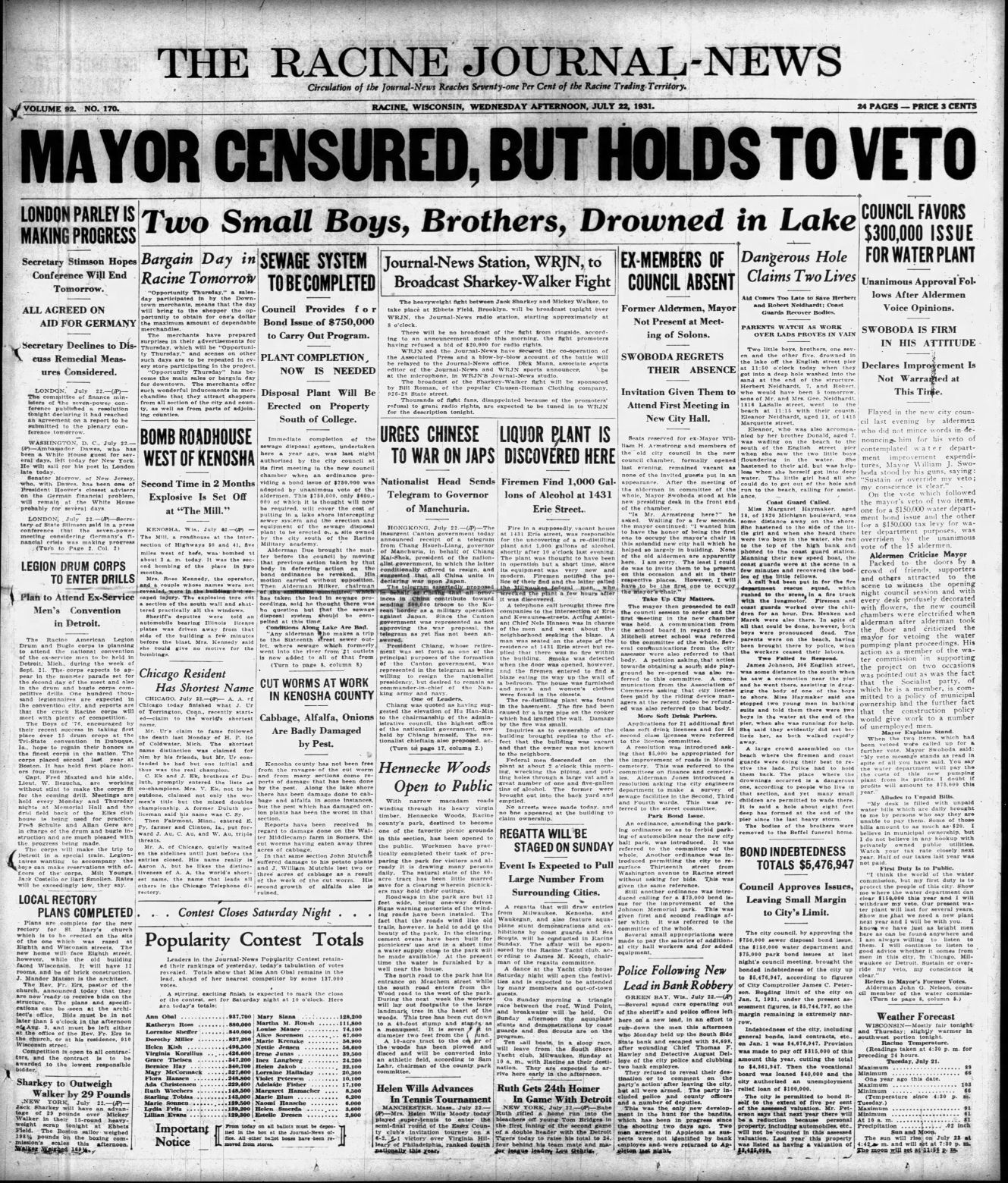 July 22, 1931